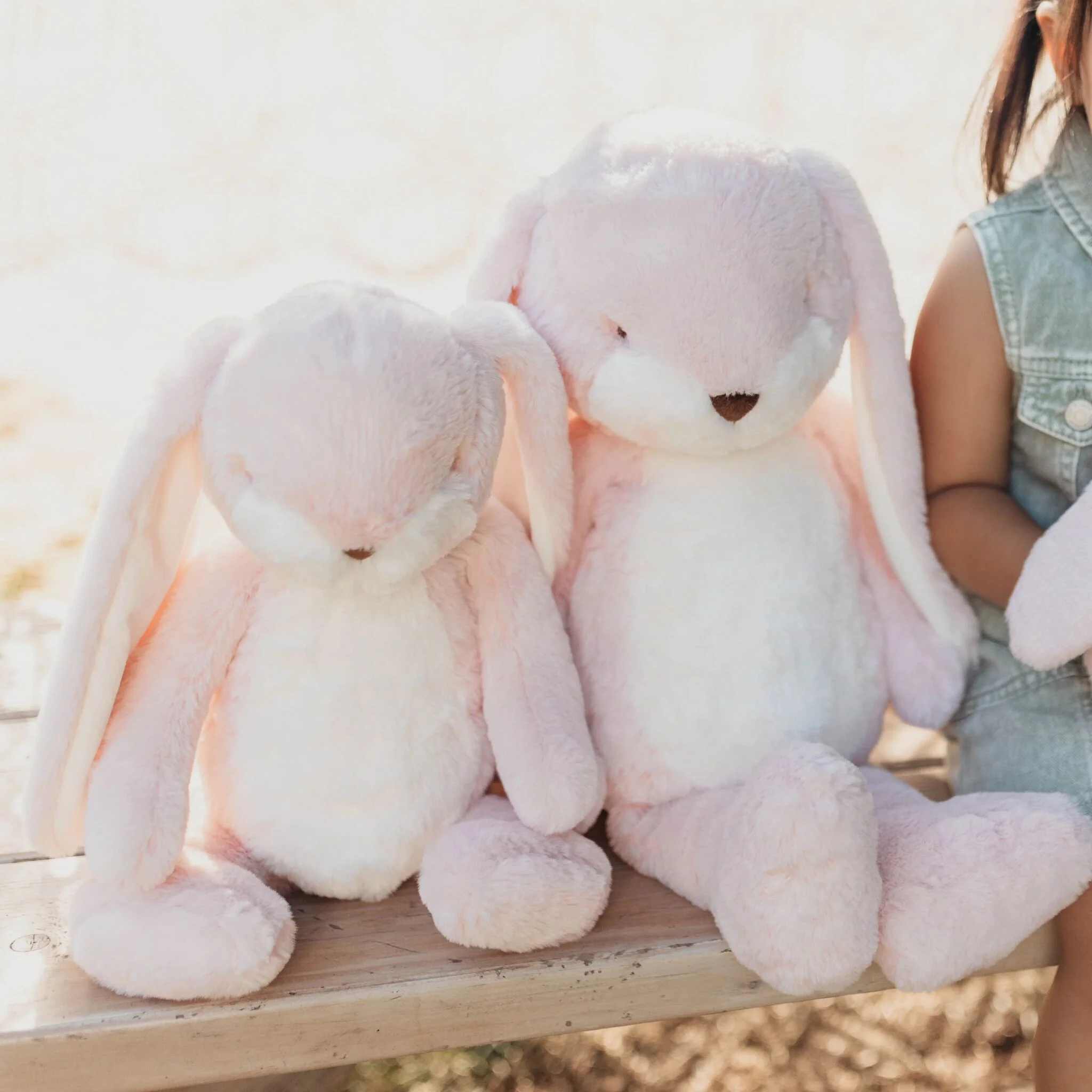 Big 20" Floppy Nibble Bunny – Pink - Image 7