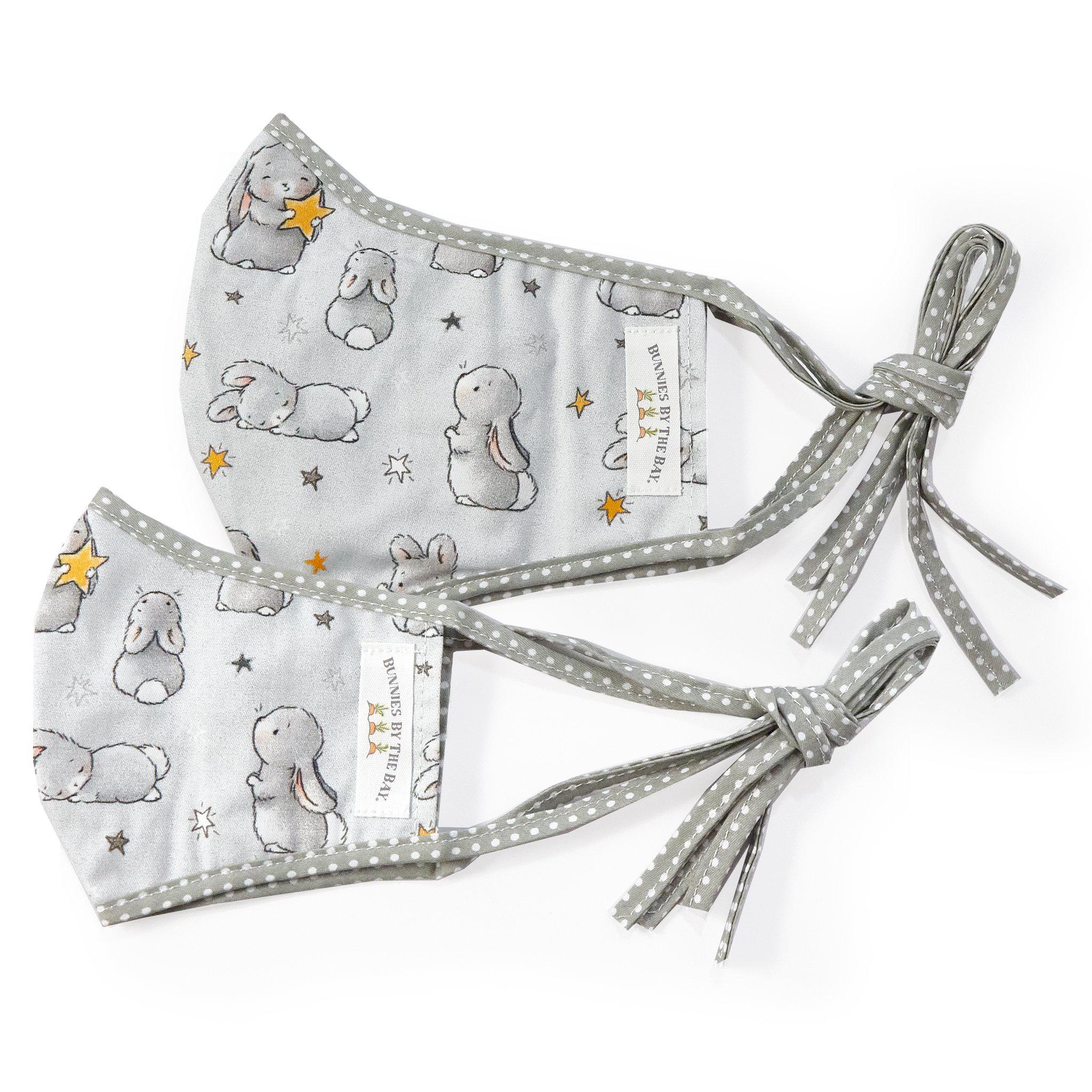 Bloom Bunny with Stars Cloth Face Mask for Adults and Kids - Image 4