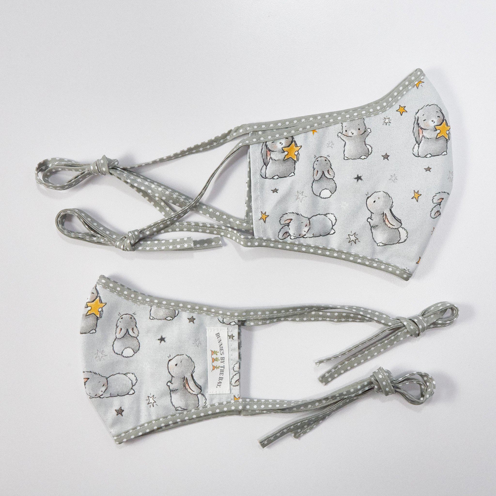 Bloom Bunny with Stars Cloth Face Mask for Adults and Kids - Image 6