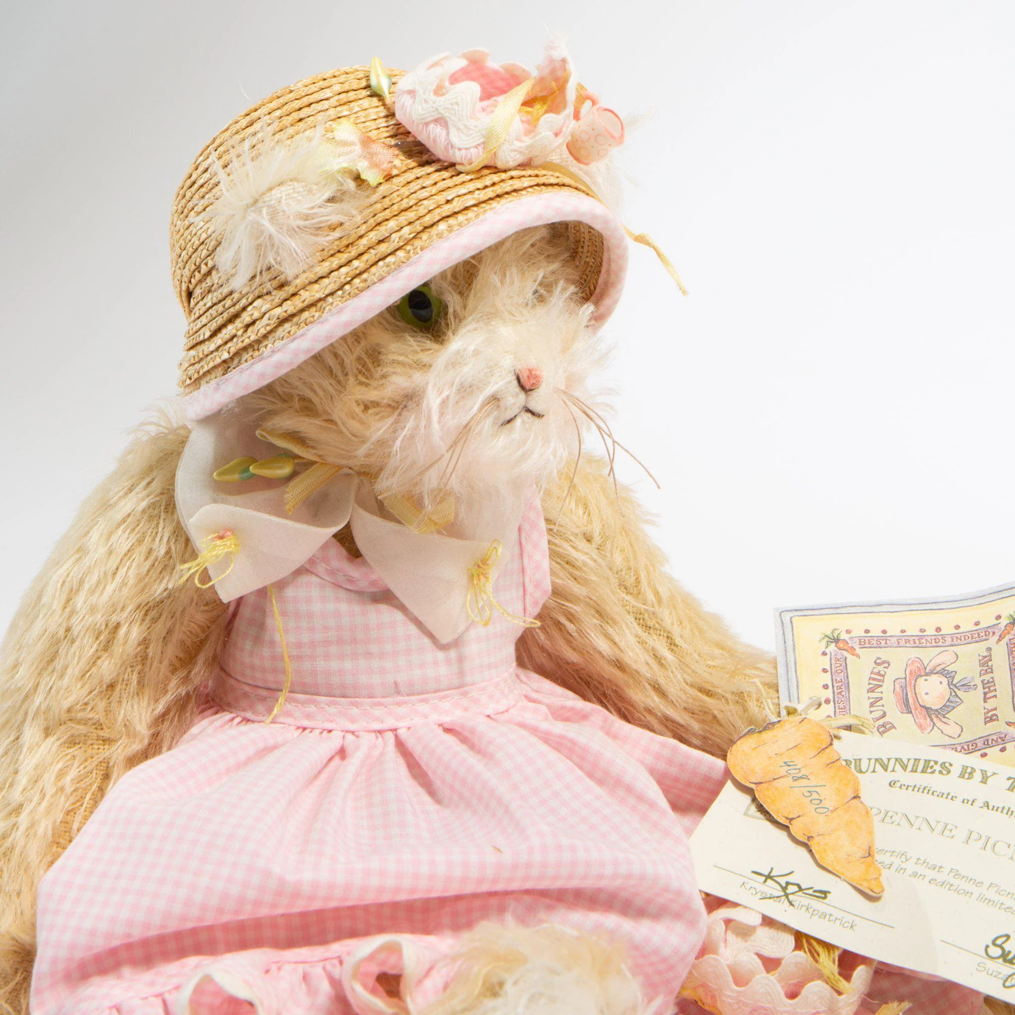 RETIRED - Hutch Studio Original - Penne Picnic Kitty Cat - One of A Kind - Image 4