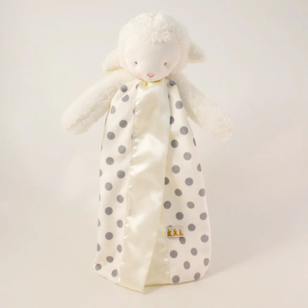 RETIRED - Dotted Grey Lamb Buddy Blankets - Carrots® Collection