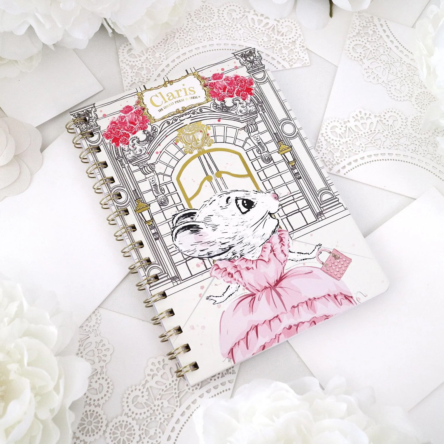 RETIRED - Claris The Mouse - A5 Spiral Notebook - Image 3