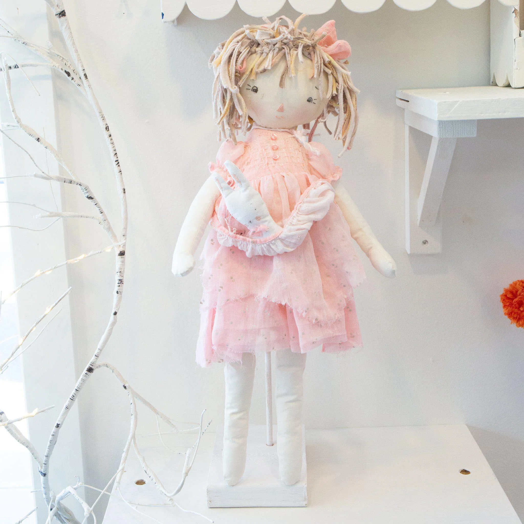 RETIRED - Hutch Studio Original - Pip Peony - One of a Kind Doll