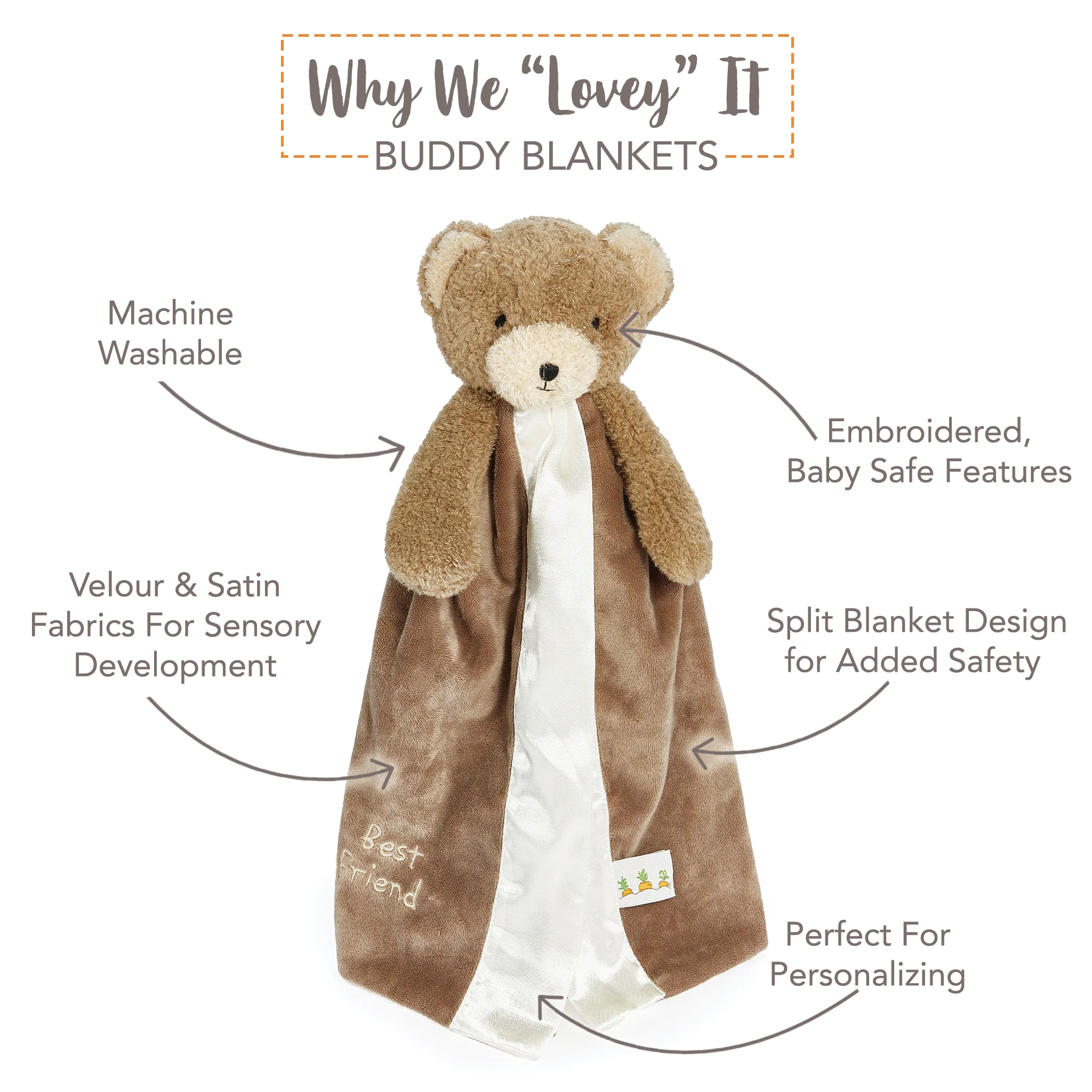 Cubby the Bear Buddy Blanket - Image 3