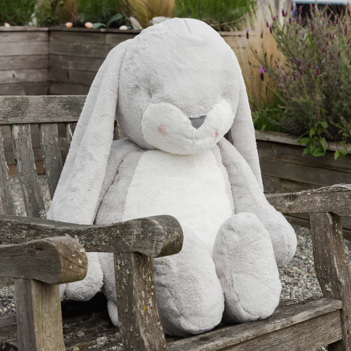 Grand 41" Floppy Nibble Bunny - Gray - Image 6