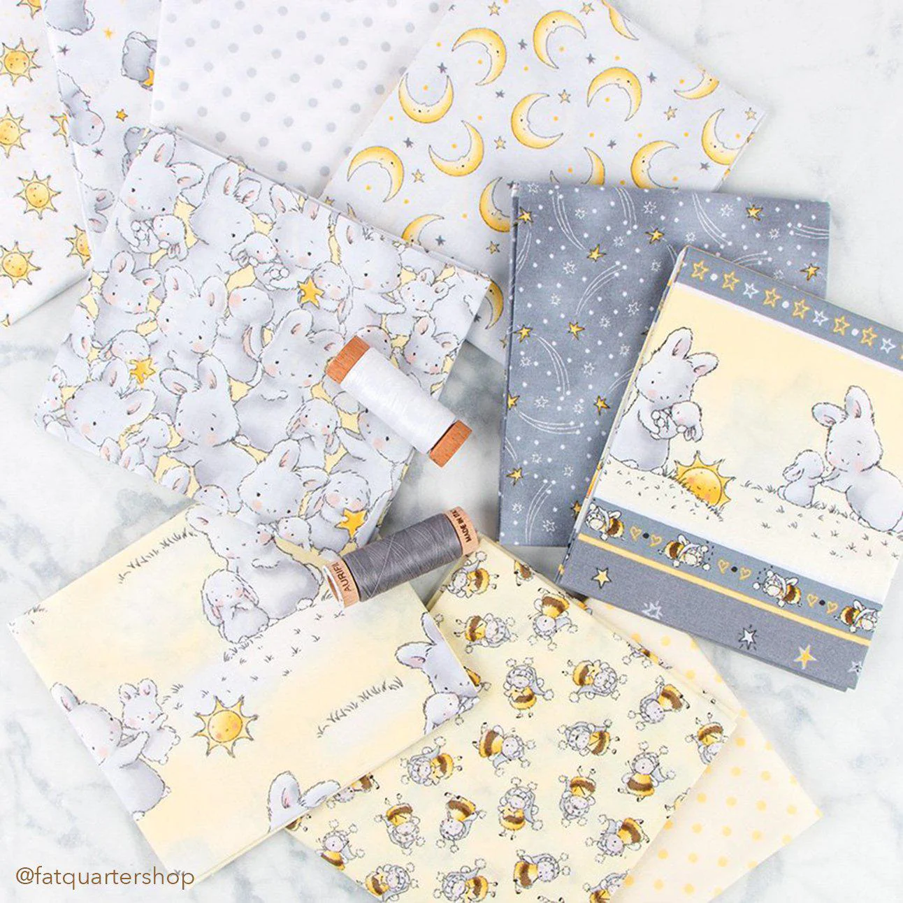 RETIRED - Fabric - Bloom Little Star Collection - Shooting Star - 1/4 yard - Image 2