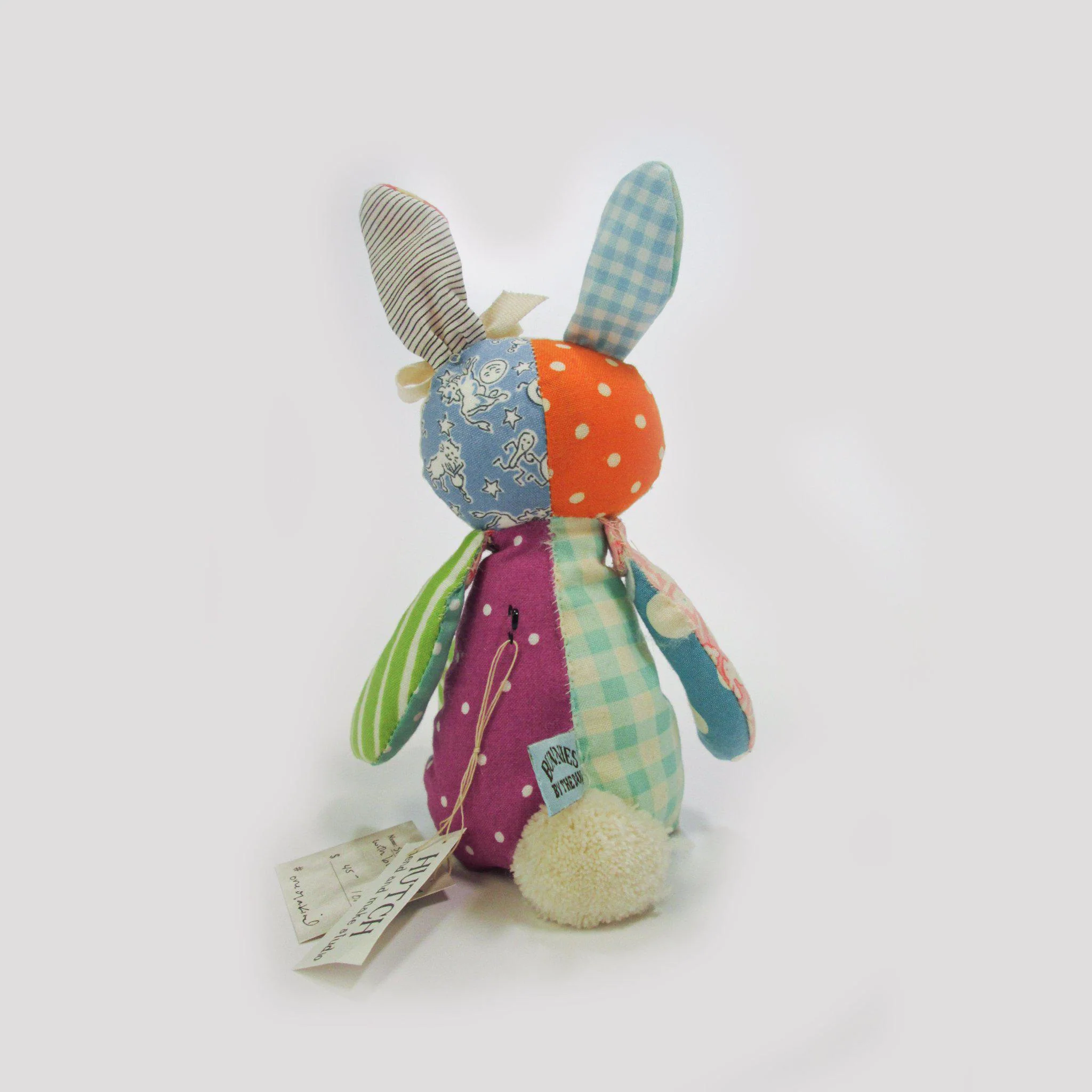 RETIRED - Hutch Studio - Bunny in Blue Stripes- One Of A Kind Bunny - Image 2
