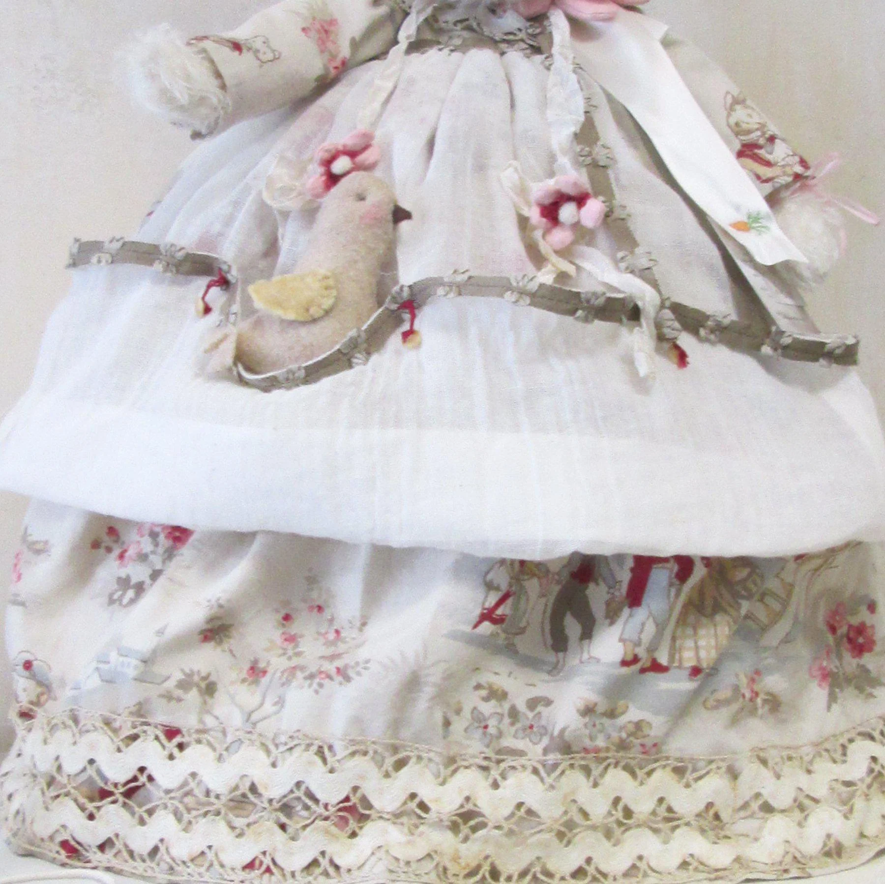 RETIRED - Hutch Studio - Charity Chick-A-Dee - One Of A Kind Bunny - Image 2