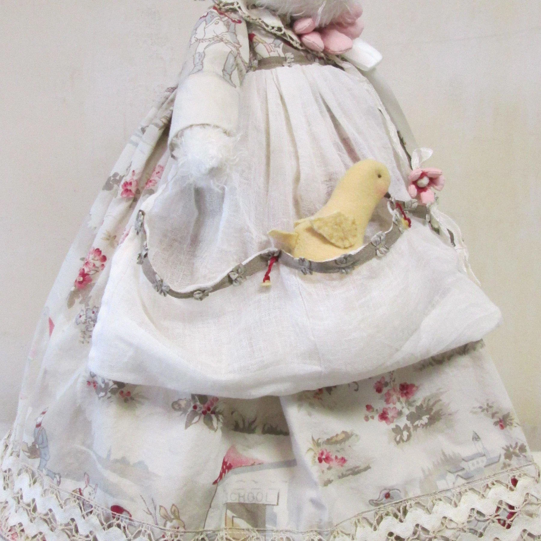 RETIRED - Hutch Studio - Comfort Chick-A-Dee - One Of A Kind Bunny - Image 3