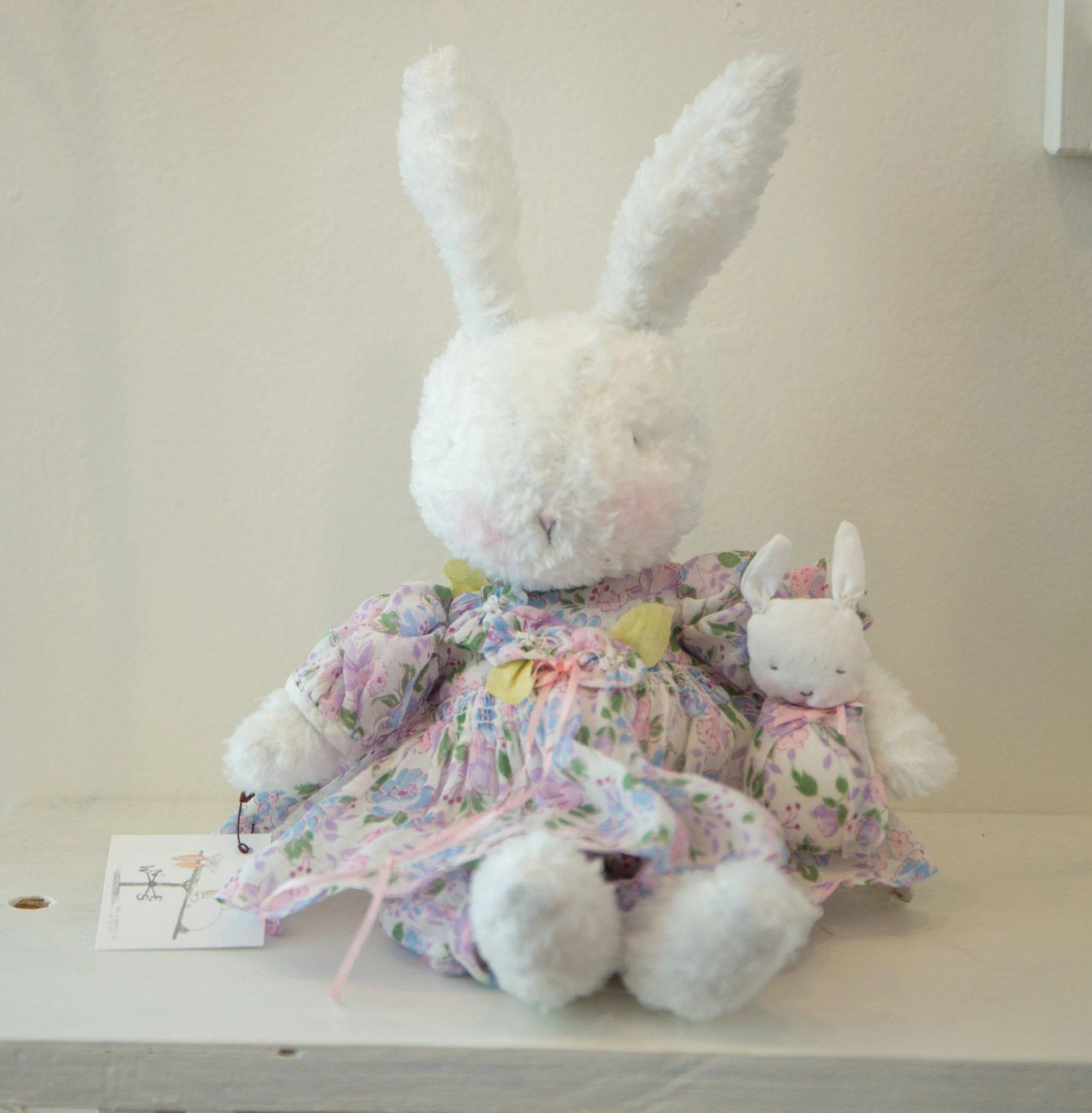 RETIRED - Hutch Studio - Flora & Bun Bun - One of a Kind Bunny