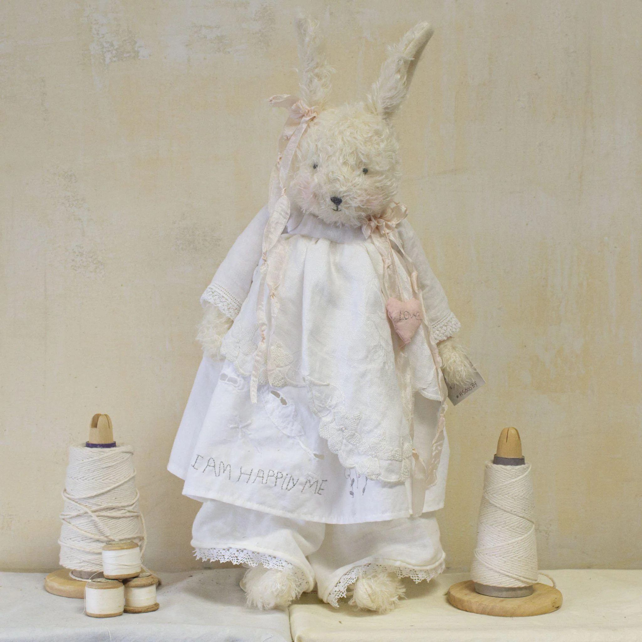 RETIRED - Hutch Studio - Miss Peace And Love - One Of A Kind Bunny