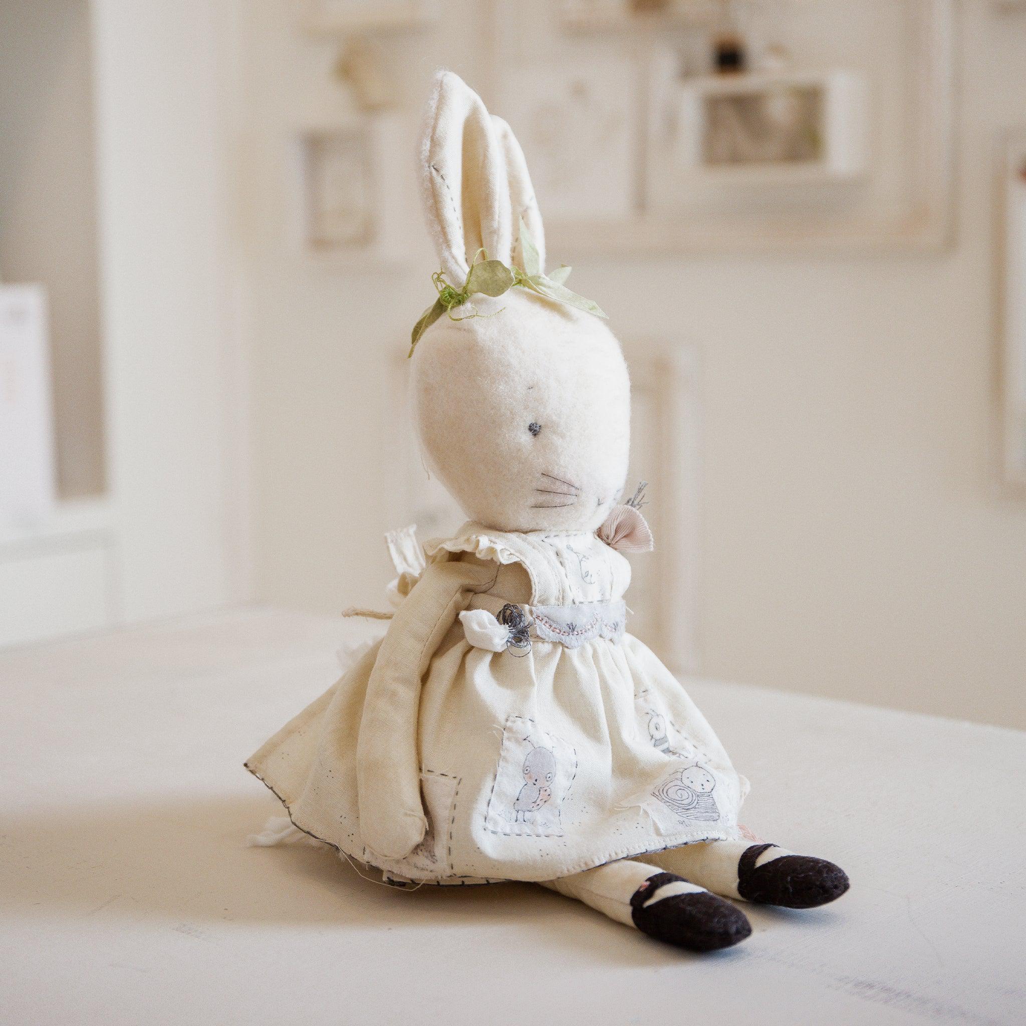 RETIRED - Hutch Studio Original - Lady Bumble Bug - Hand-Crafted Cotton Bunny - Image 2