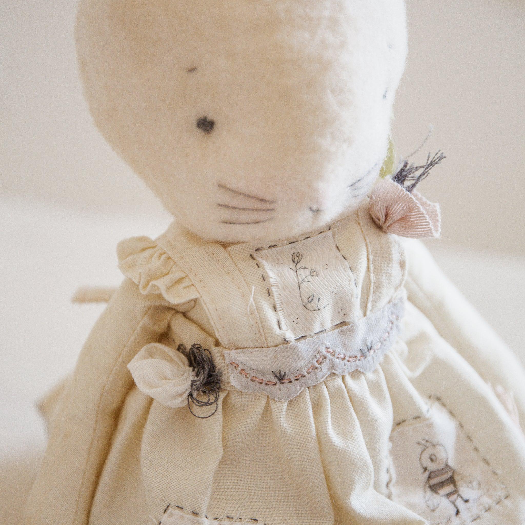 RETIRED - Hutch Studio Original - Lady Bumble Bug - Hand-Crafted Cotton Bunny - Image 4