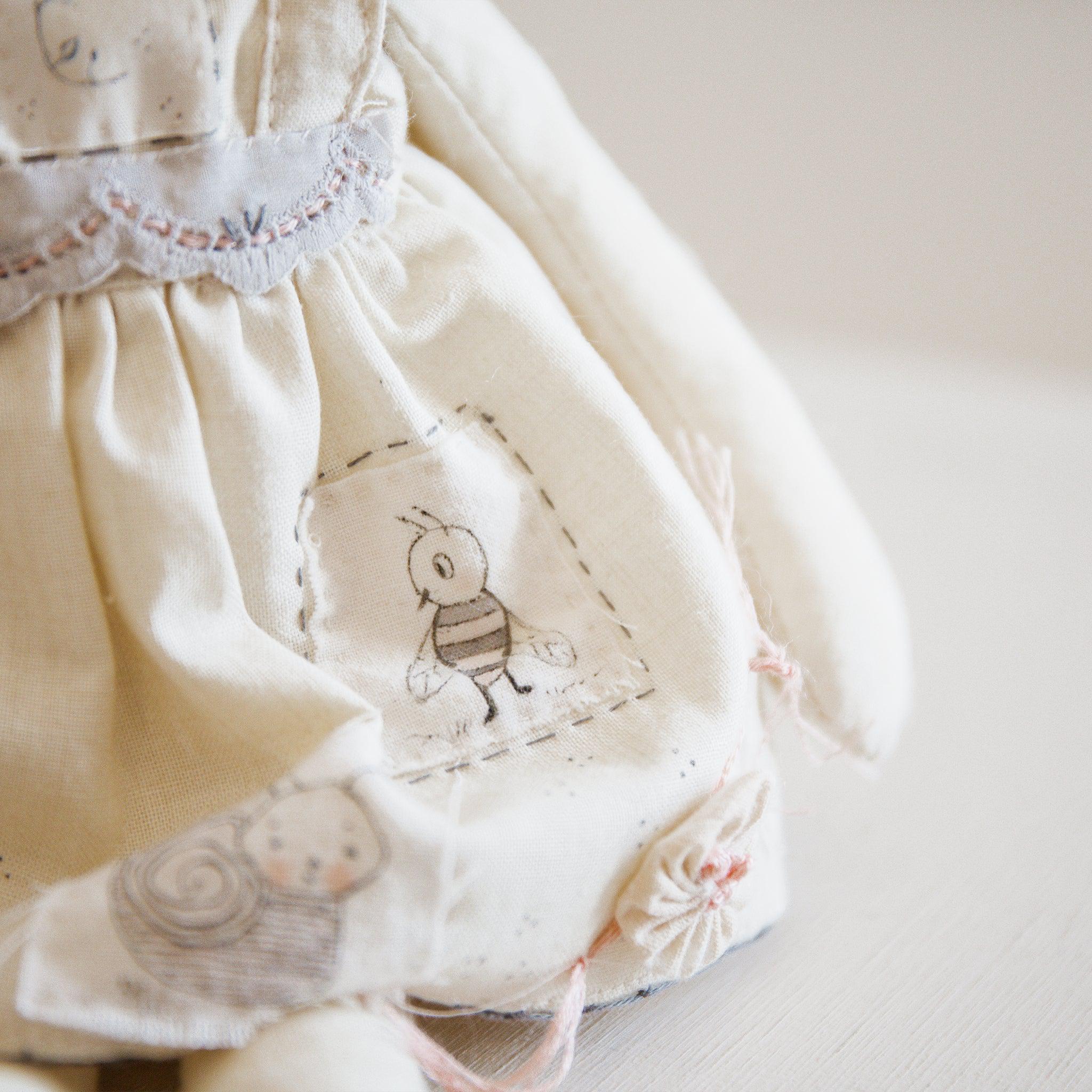 RETIRED - Hutch Studio Original - Lady Bumble Bug - Hand-Crafted Cotton Bunny - Image 5