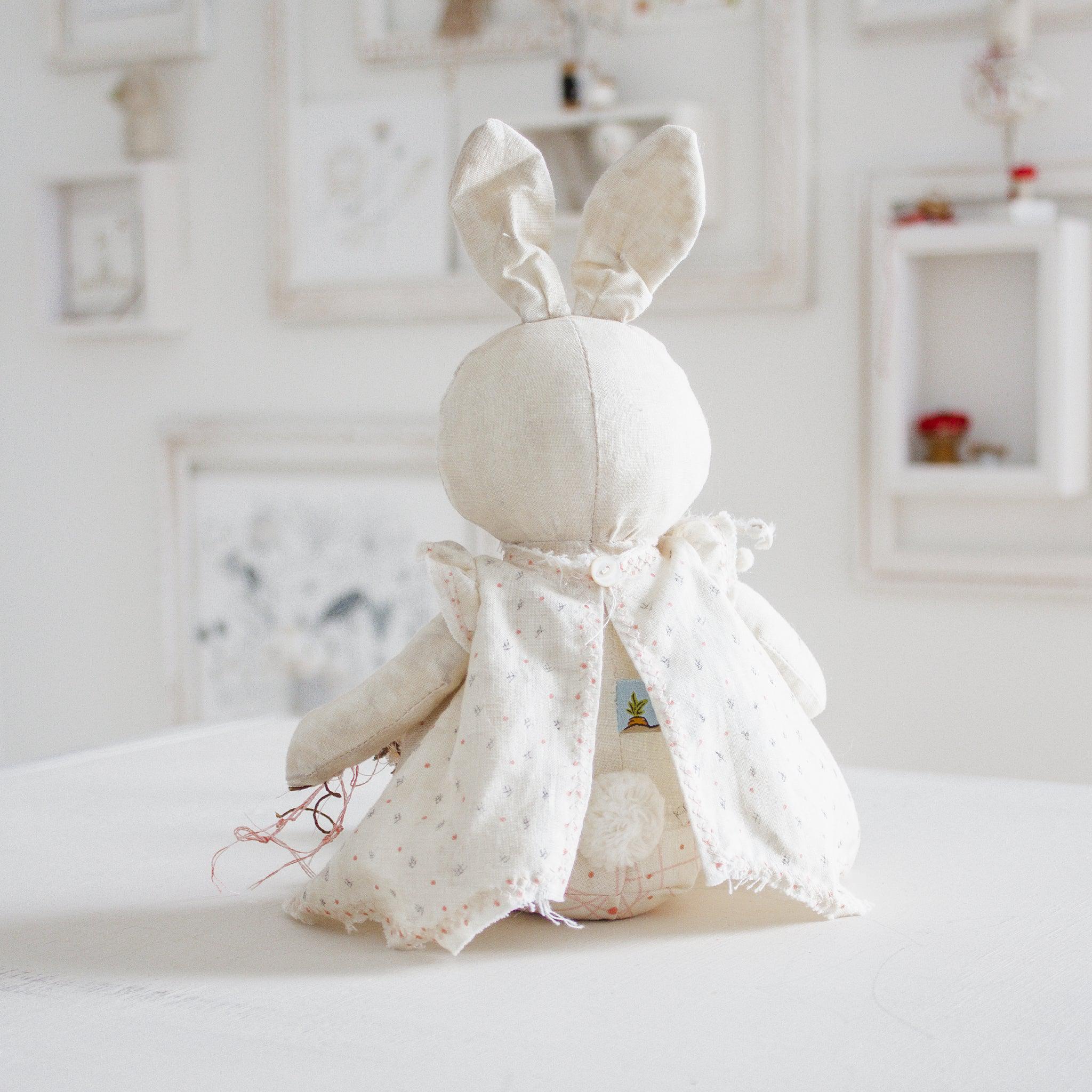 RETIRED - Hutch Studio Original - May Nosegay - Hand-Crafted Cotton Bunny - Image 2