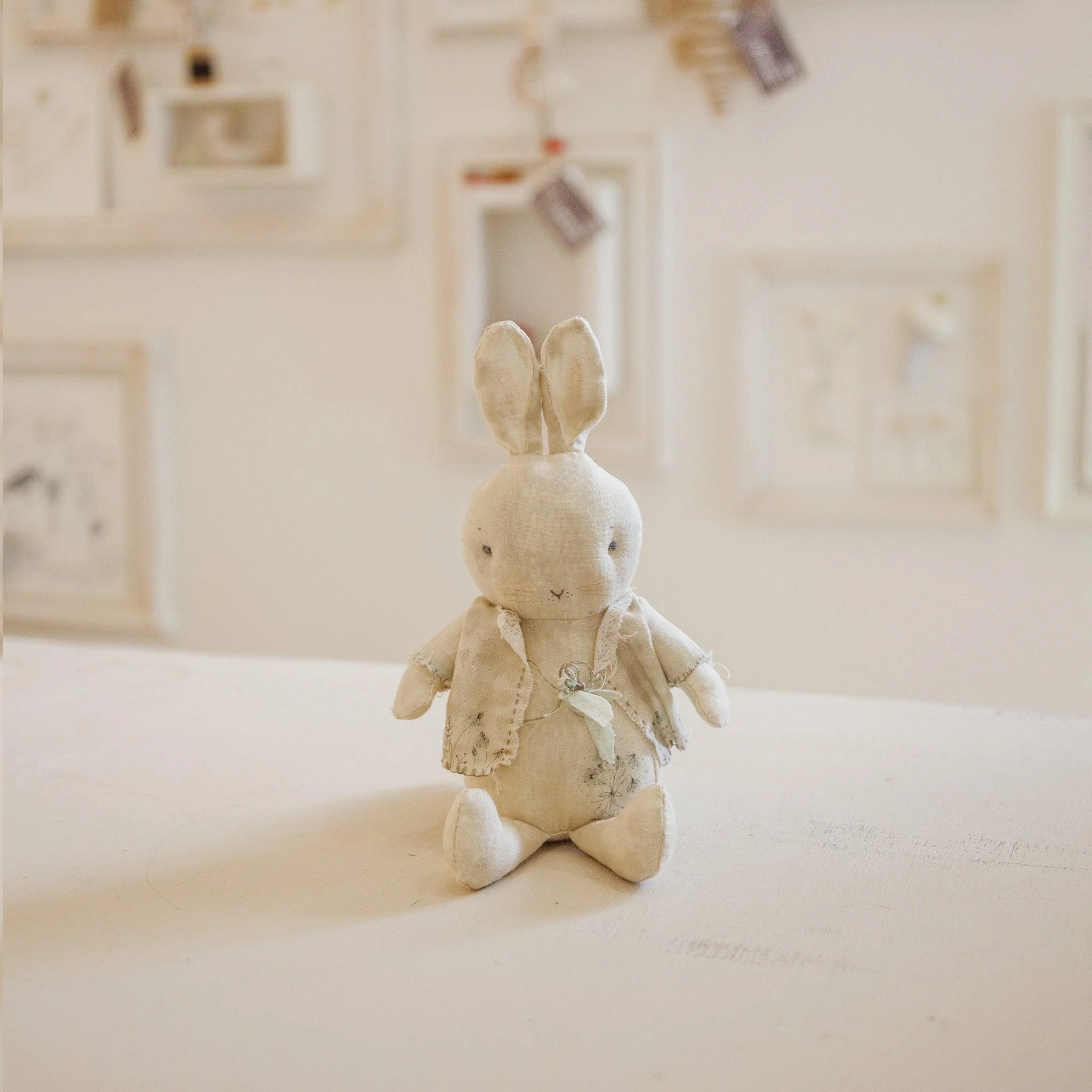 RETIRED - Hutch Studio Original - Trinket - Hand-Crafted Cotton & Knit Bunny