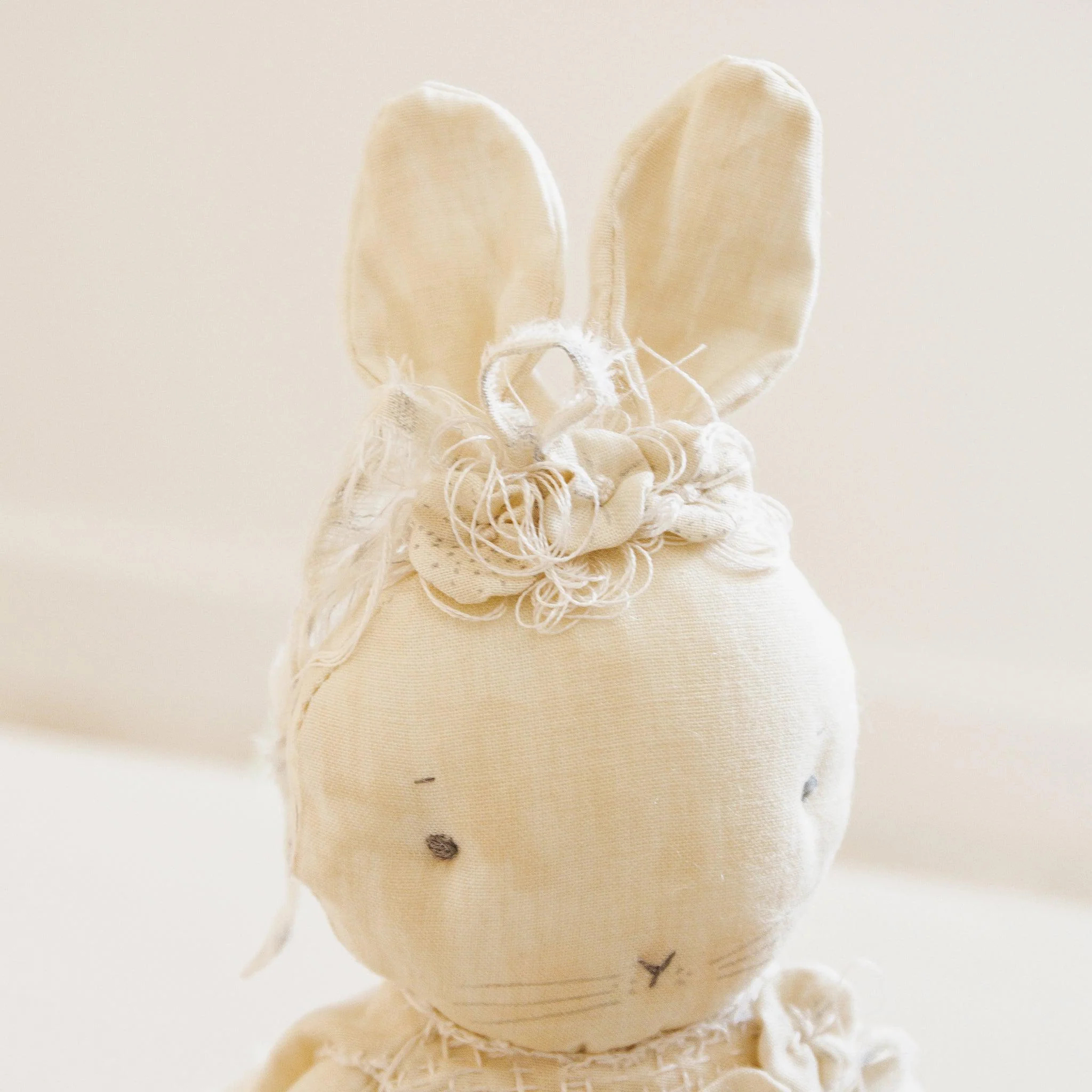 RETIRED - Hutch Studio Original - Tula Tumbleweed - Hand-Crafted Cotton & Knit Bunny - Image 2