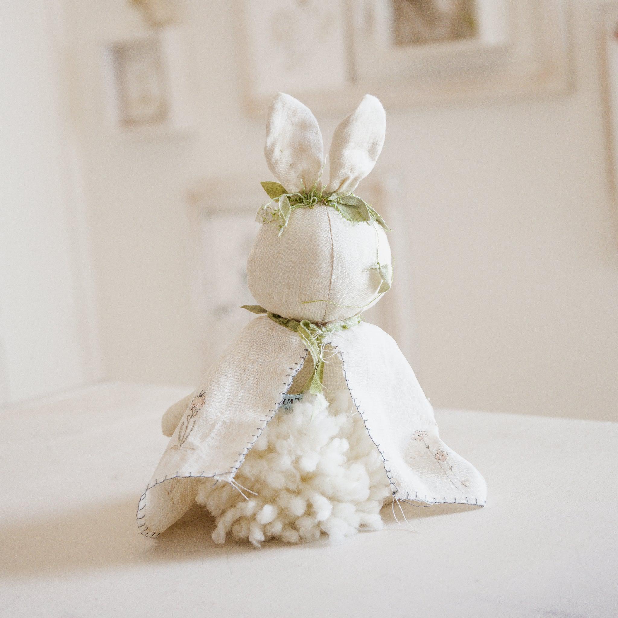 RETIRED - Hutch Studio Original - Willa Wildflower - Hand-Crafted Cotton Bunny - Image 2