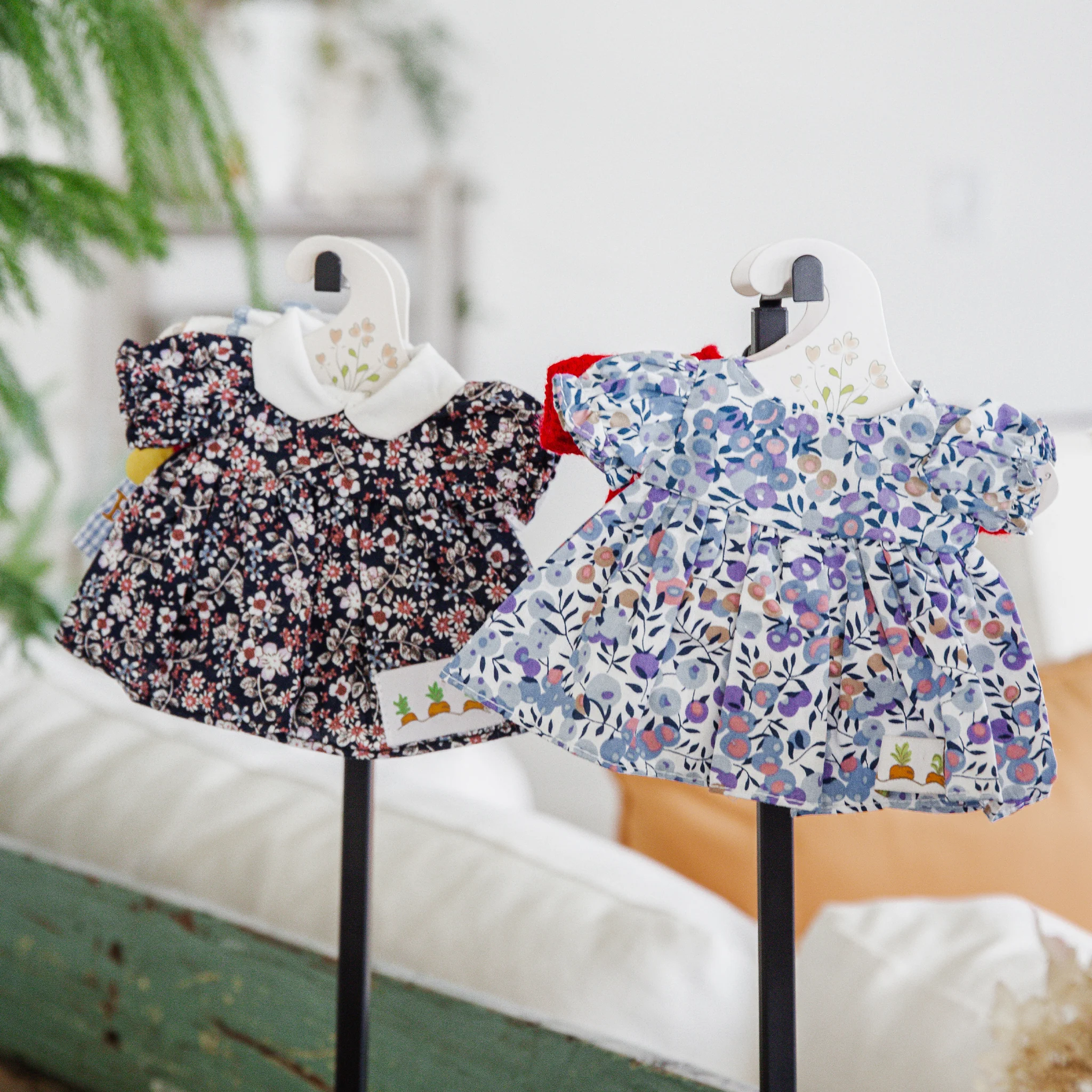 RETIRED - Kiddo's Closet Floral Dress - Blue & Purple - Image 5