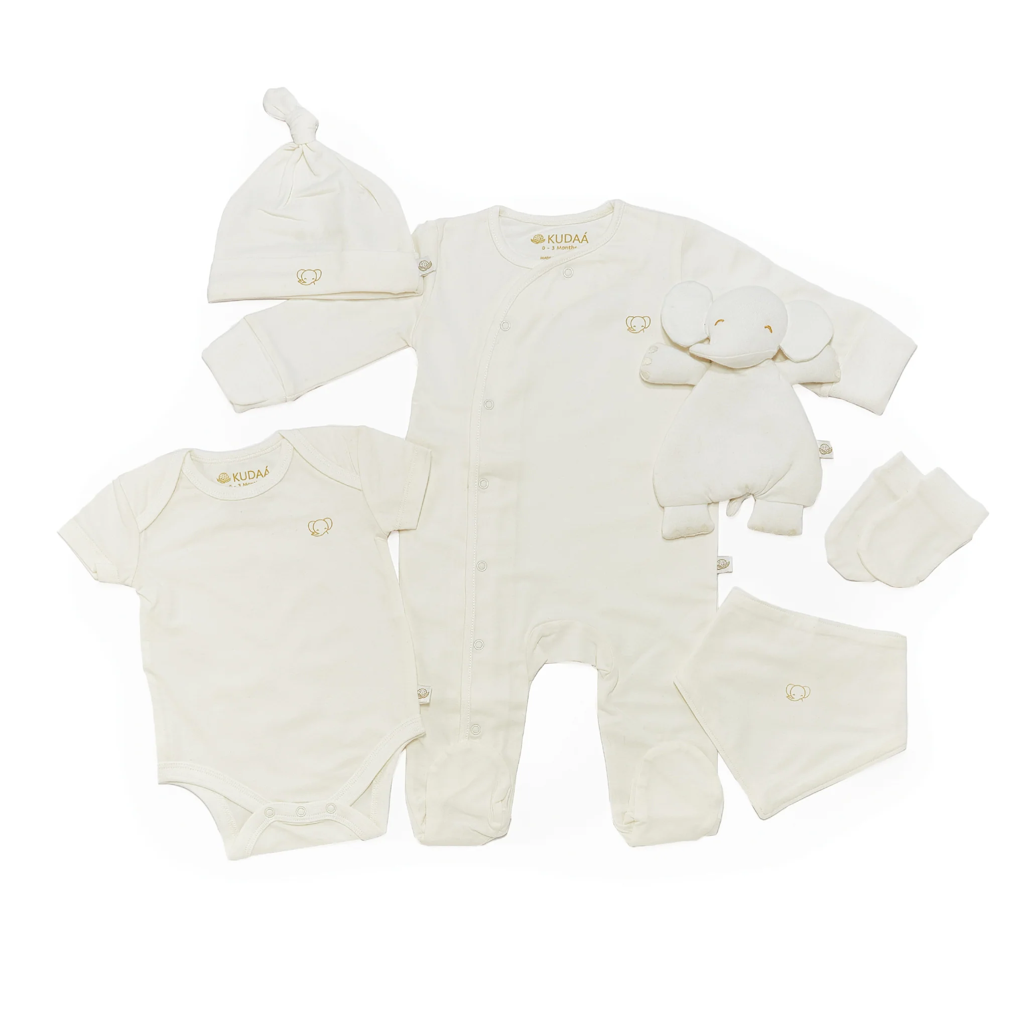 RETIRED - Organic White Baby Bundle Gift Set