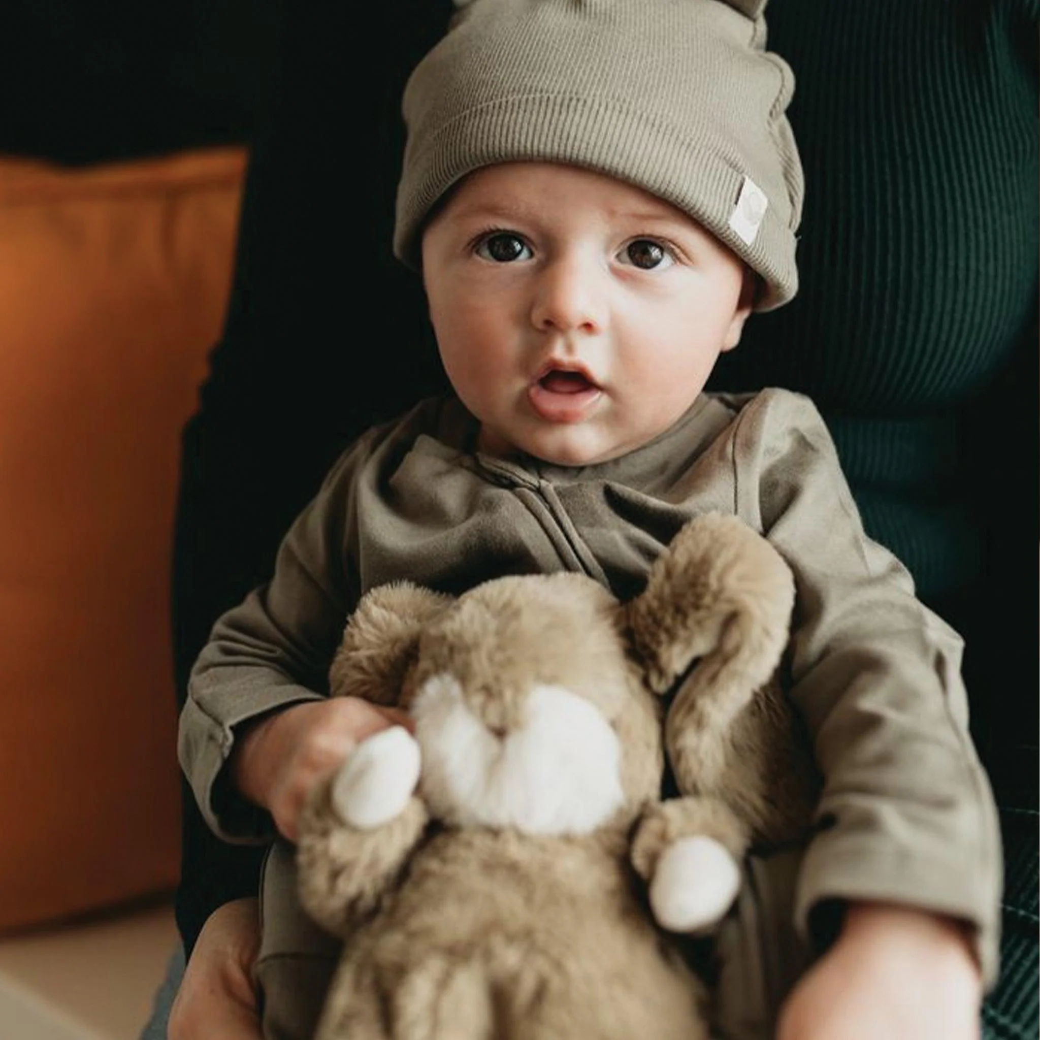 RETIRED - Organic Bunny Ears Cap - Bayleaf - Image 2