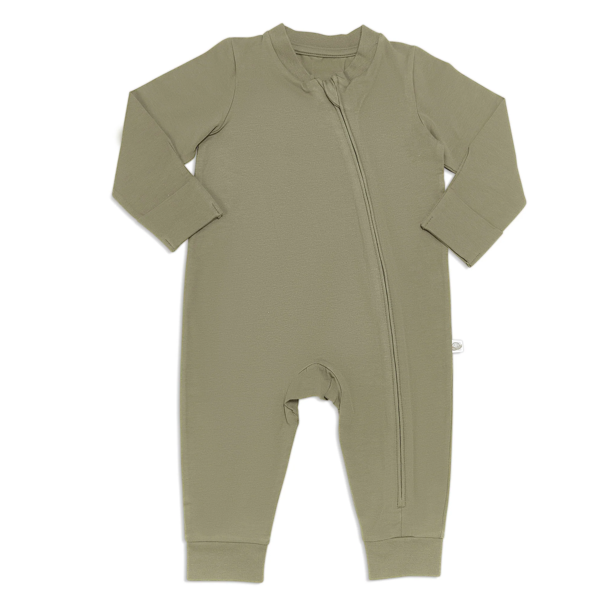 RETIRED - Organic Long Sleeve Zippered Bunsie - Bayleaf