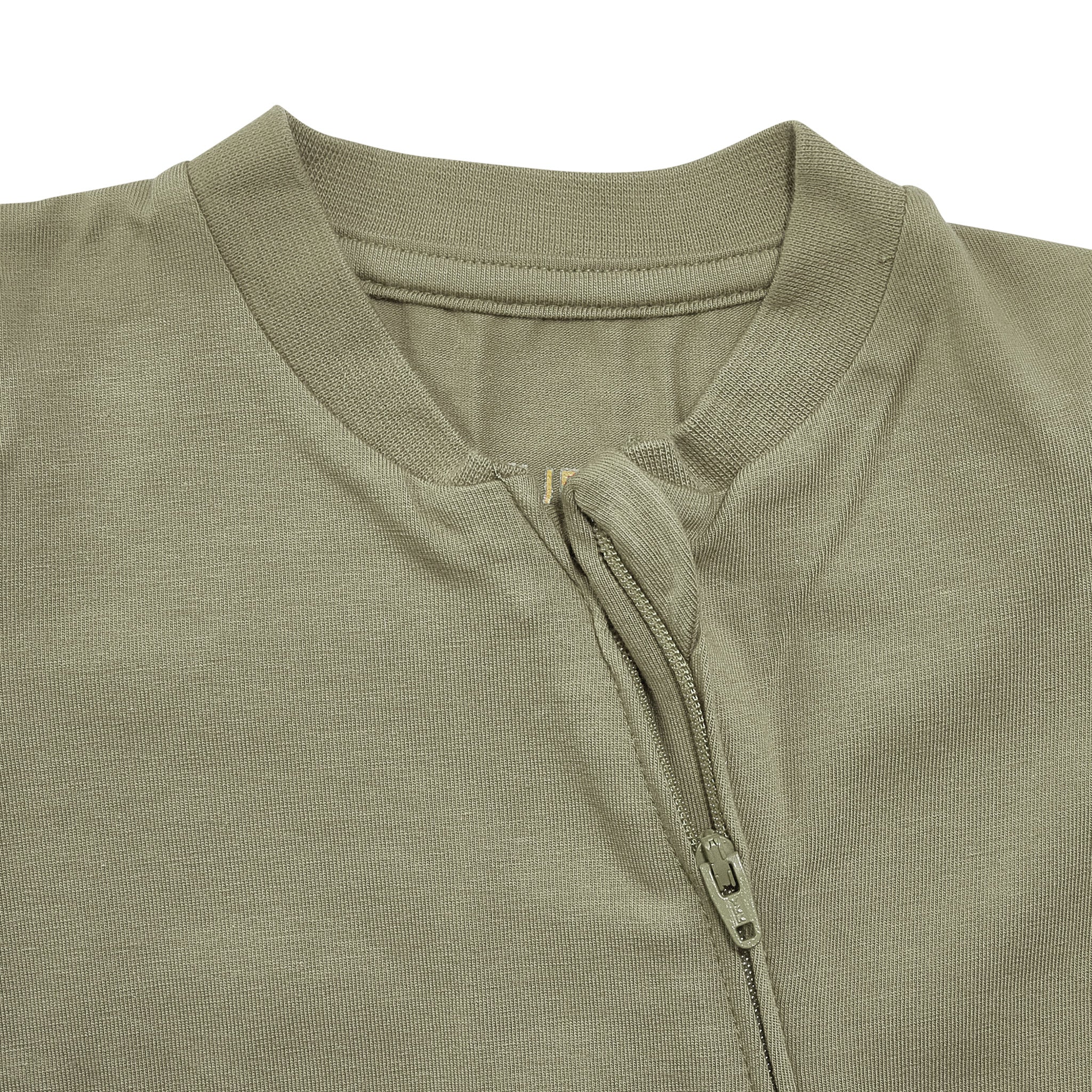 RETIRED - Organic Long Sleeve Zippered Bunsie - Bayleaf - Image 3