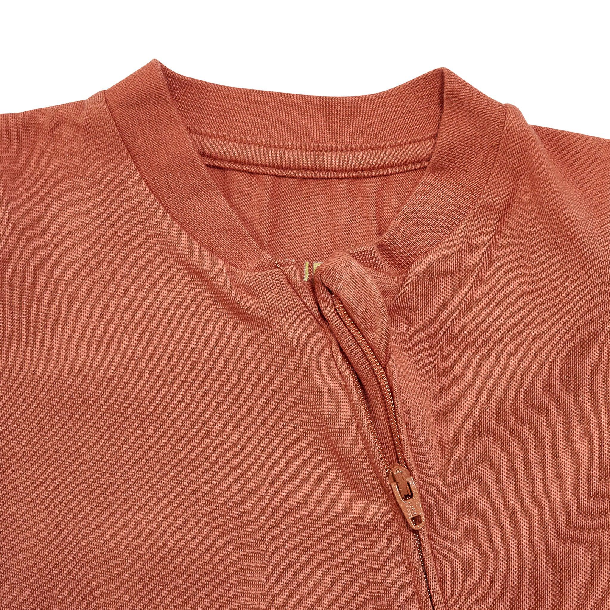 RETIRED - Organic Long Sleeve Zippered Bunsie - Paprika - Image 4