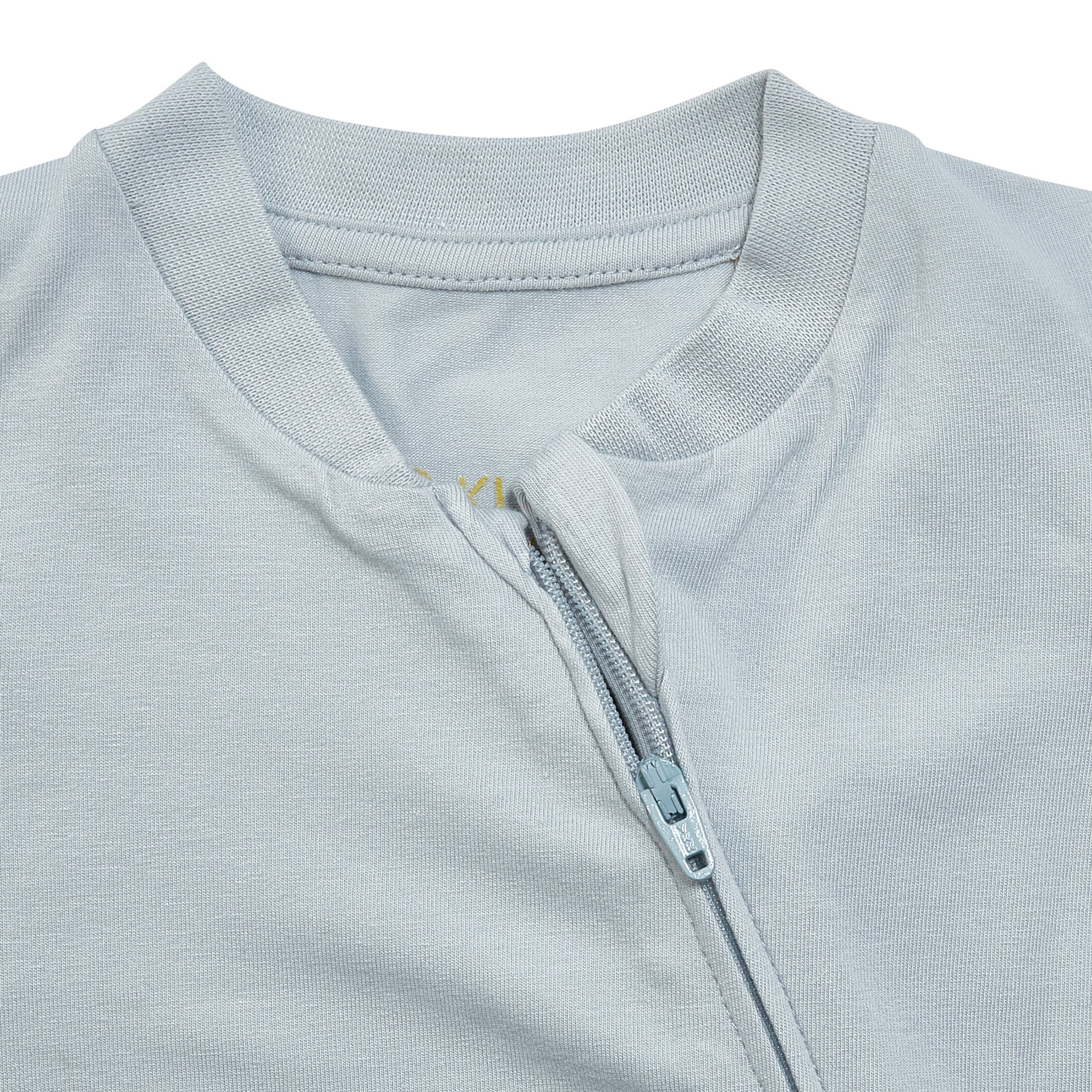 RETIRED - Organic Long Sleeve Zippered Bunsie - Pearl Blue - Image 4