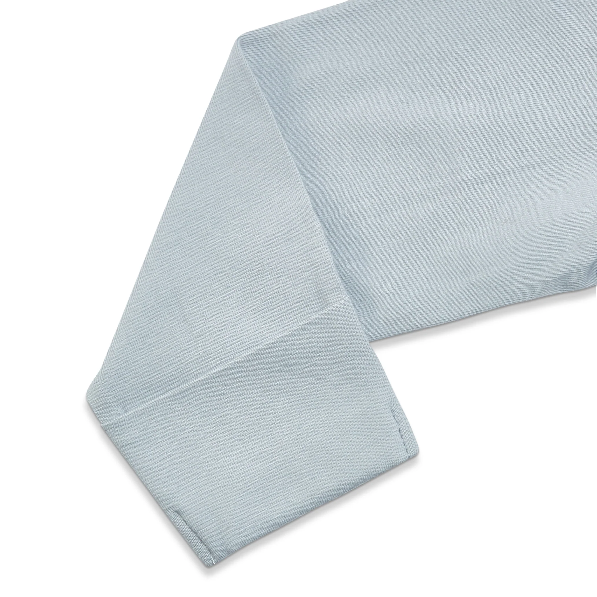 RETIRED - Organic Long Sleeve Zippered Bunsie - Pearl Blue - Image 6