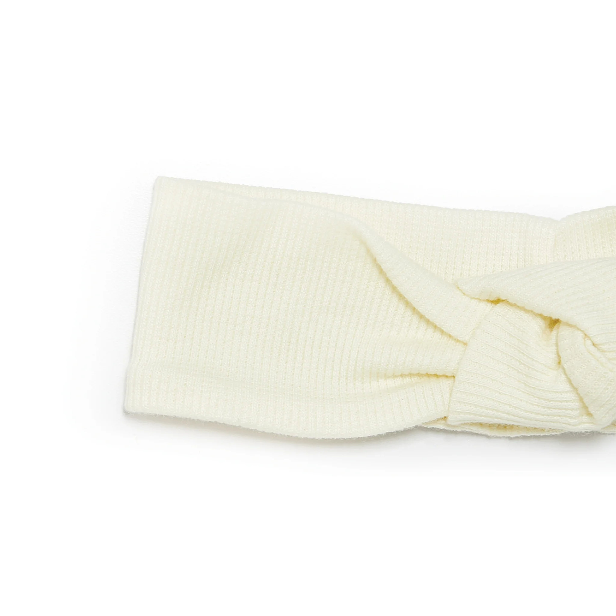 RETIRED - Organic Twist Baby Headband - Sugar Cookie - Image 3