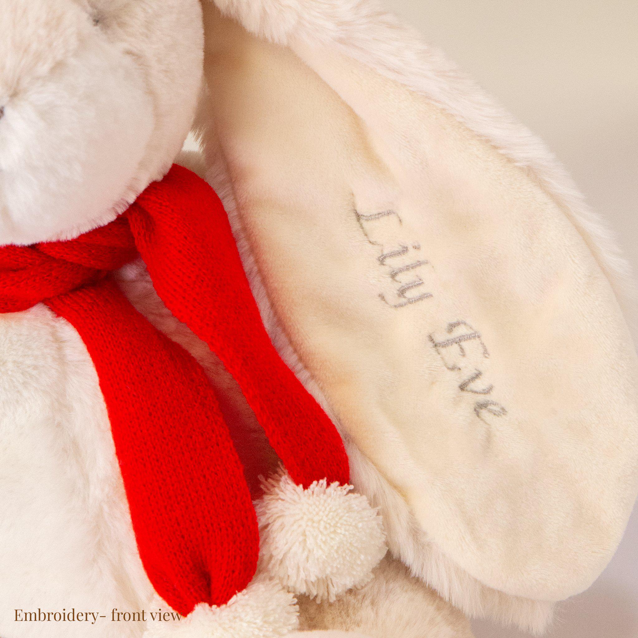 RETIRED - Limited Edition  - Holiday Little Nibble Cream Bunny - Image 5