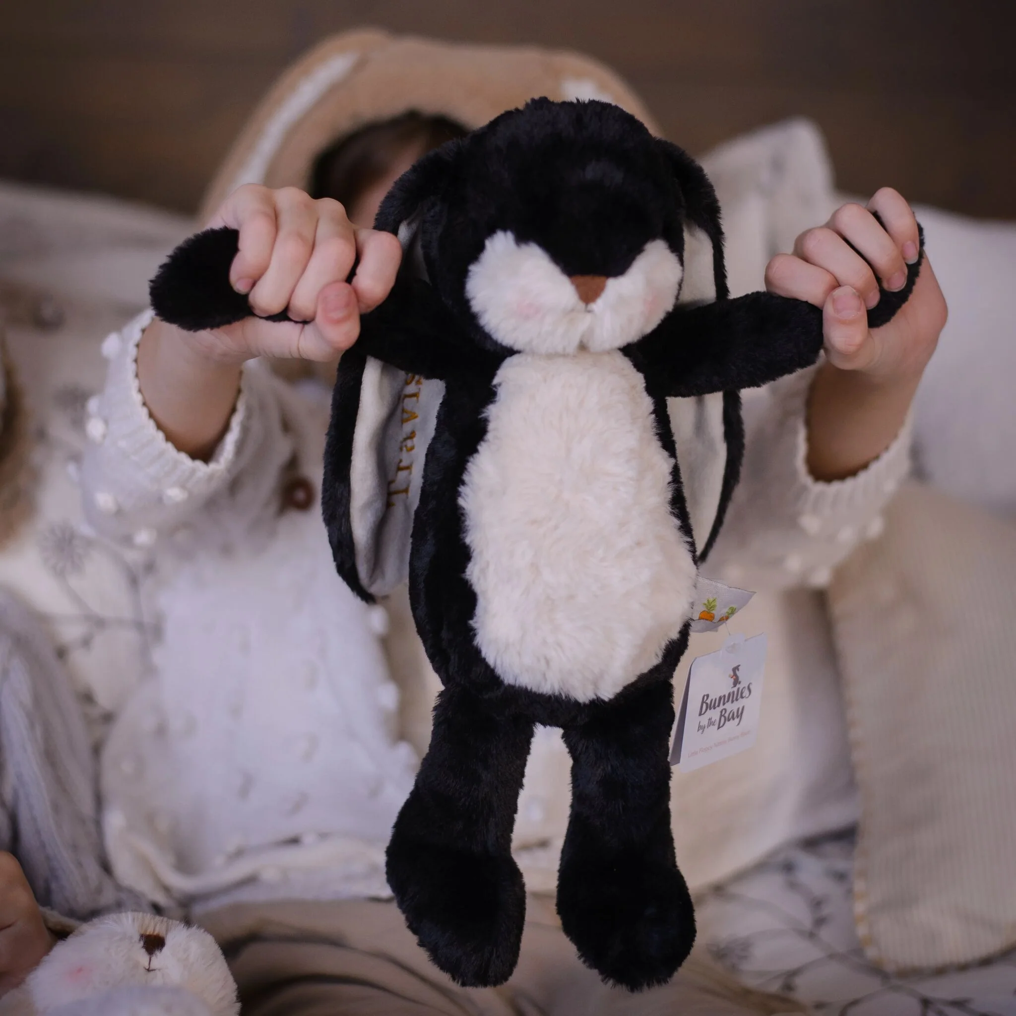 Little 12" Floppy Nibble Bunny – Black - Image 6