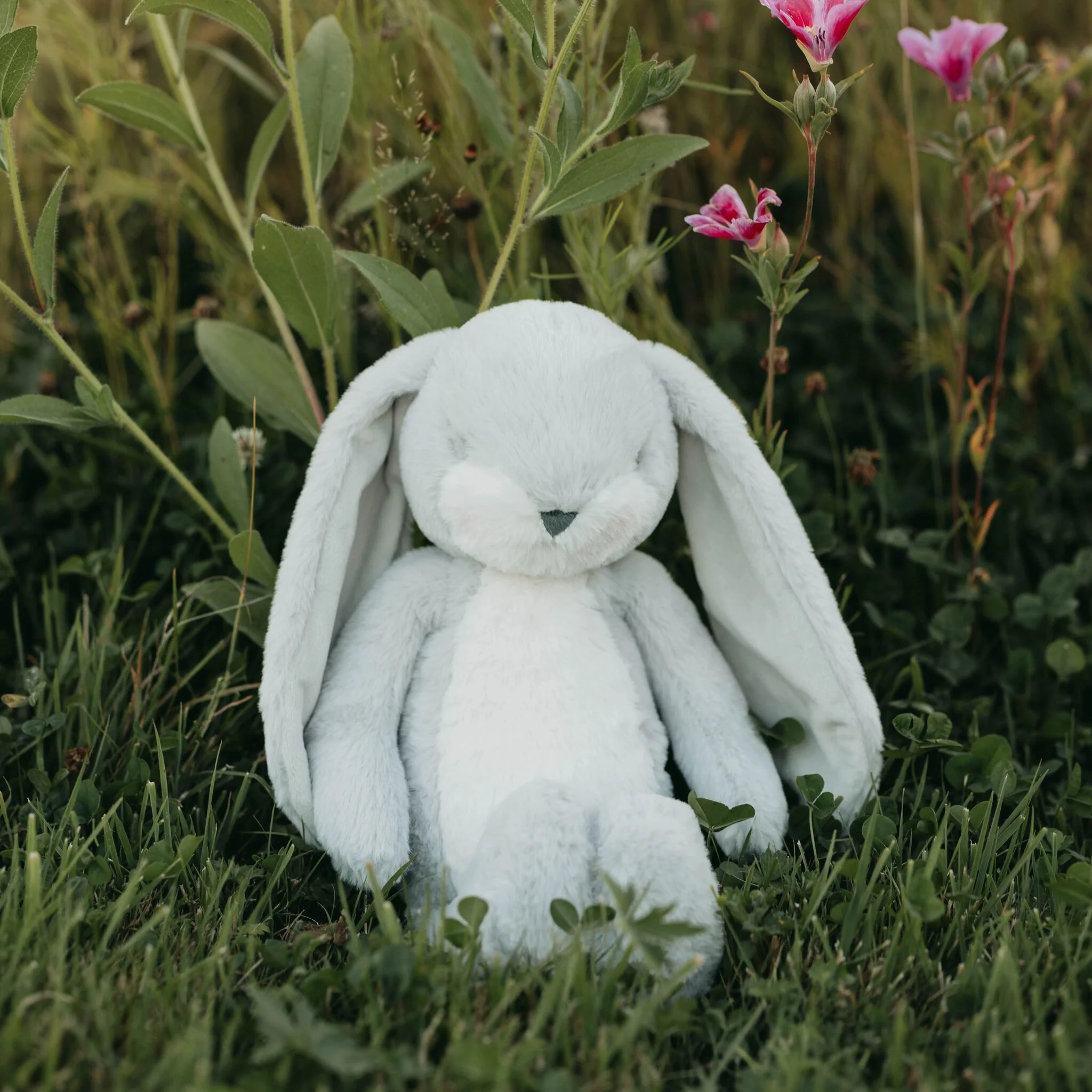 Little 12" Floppy Nibble Bunny - Gray - Image 7