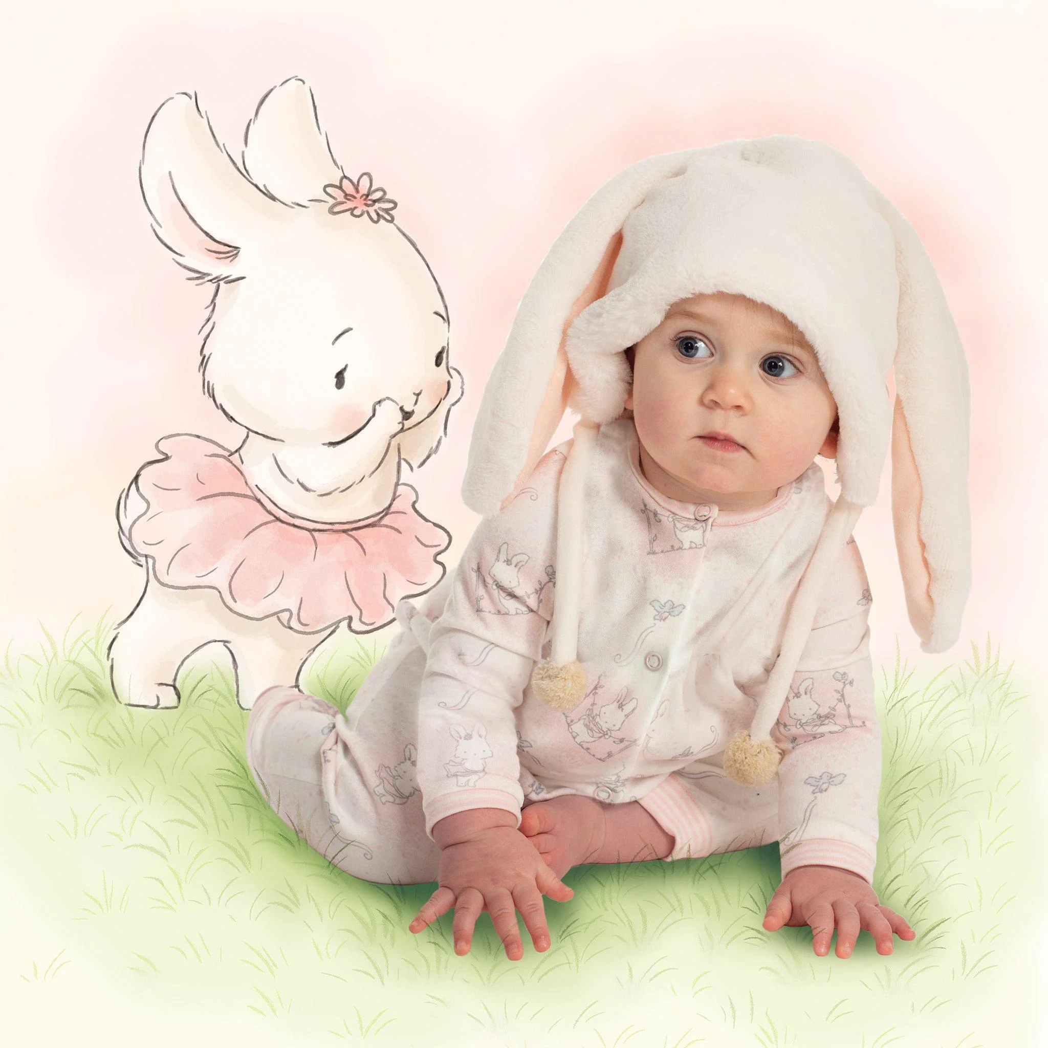 RETIRED - Blossom Bunny Fur Hat - Image 3