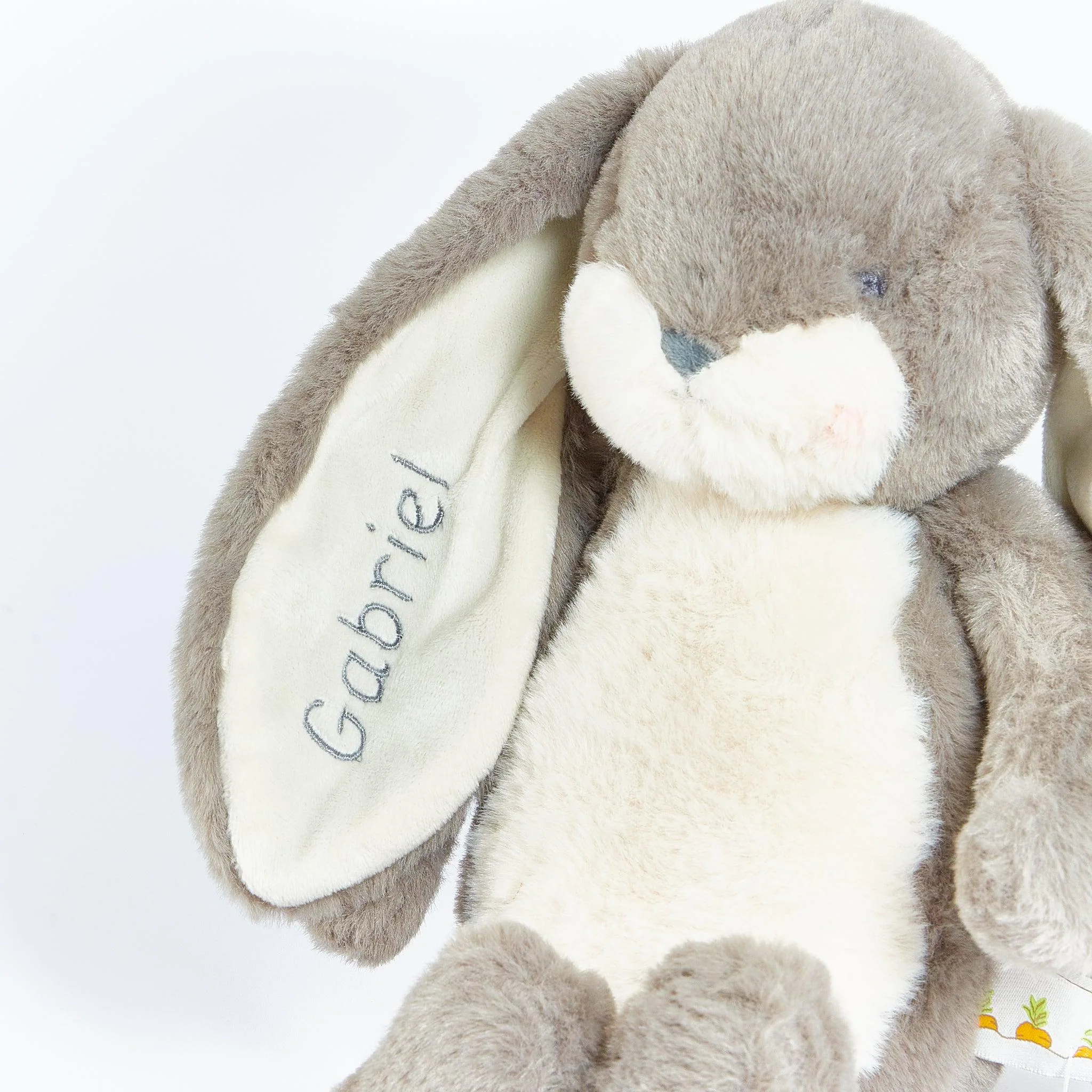 RETIRED - Sweet 16" Floppy Nibble Bunny - Coal - Image 2