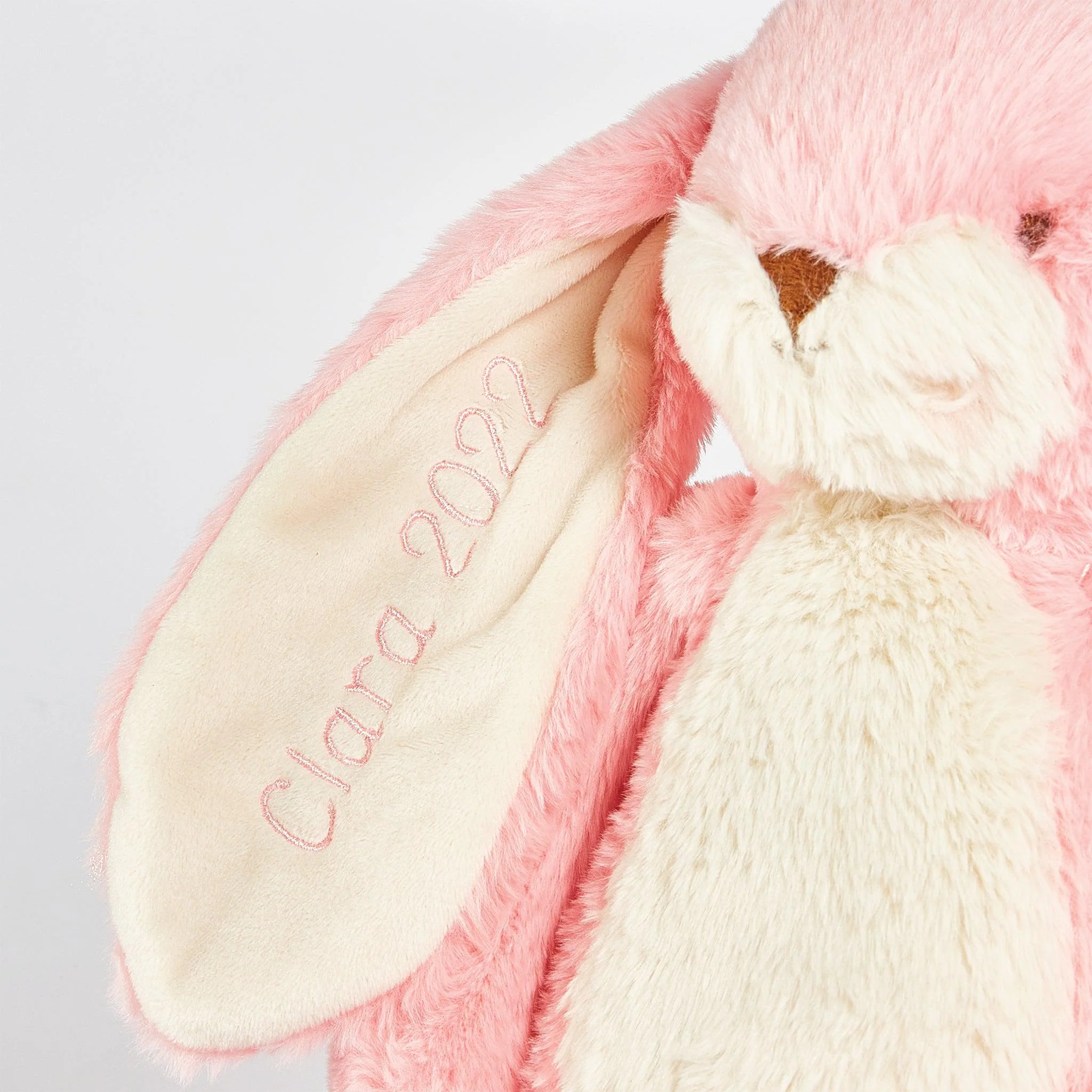RETIRED - Sweet Floppy Nibble 16" Bunny - Coral Blush - Image 4